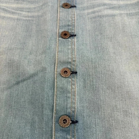 Adriano Goldschmied Button Front Denim Skirt - Picture 4 of 10